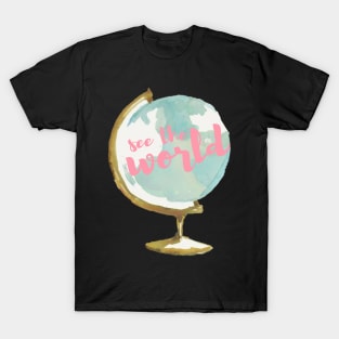 See the World Watercolor Globe T-Shirt